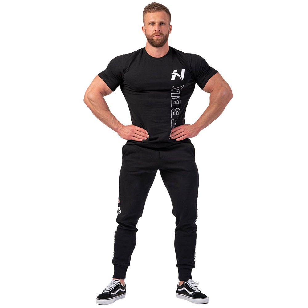 nebbia vertical logo 293 short sleeve t-shirt noir m homme