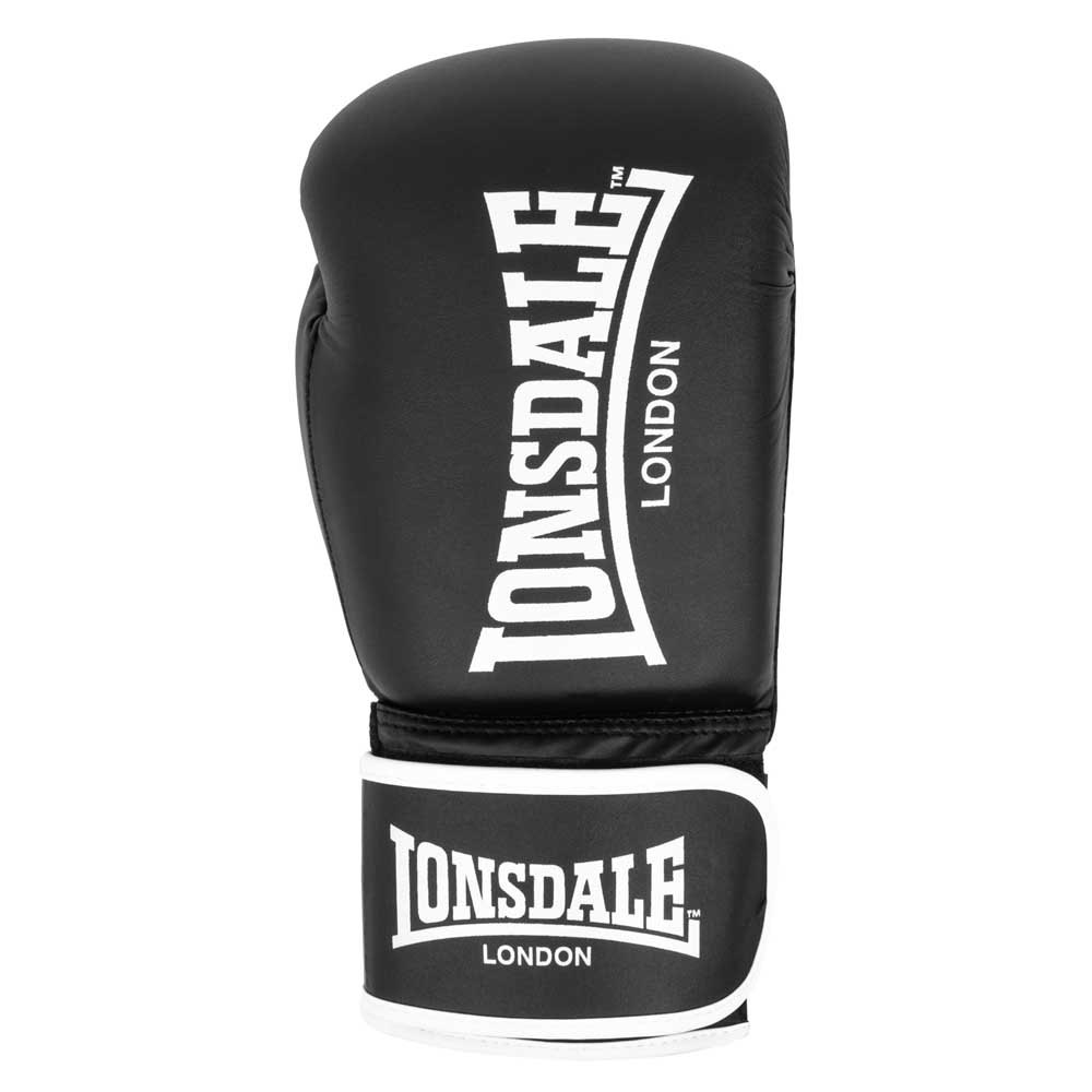lonsdale ashdon artificial leather boxing gloves refurbished noir 14 oz