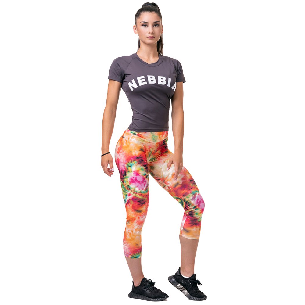 nebbia be your own hero 7/8 length 574 leggings high waist multicolore s femme
