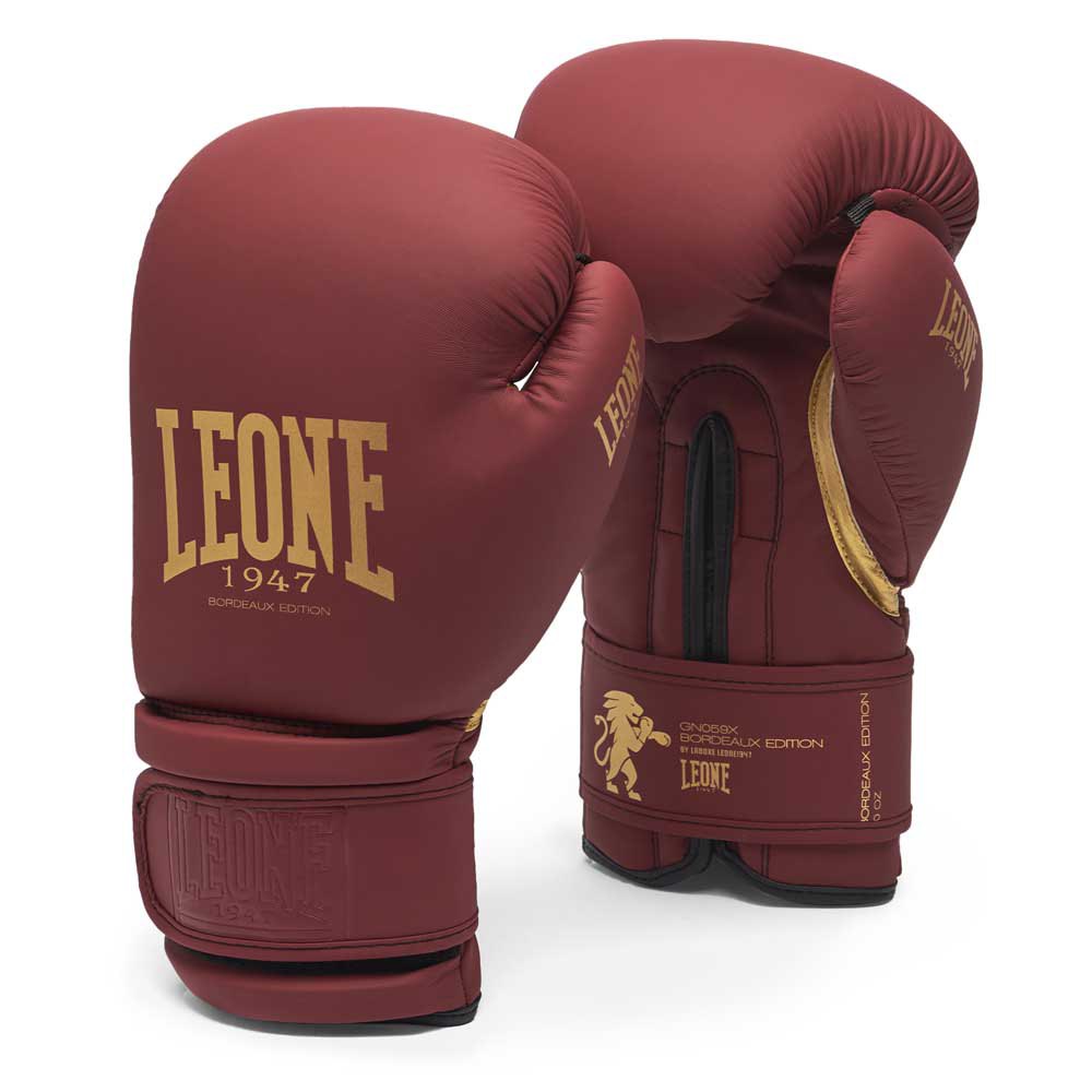 leone1947 bordeaux edition combat gloves refurbished rouge 14 oz