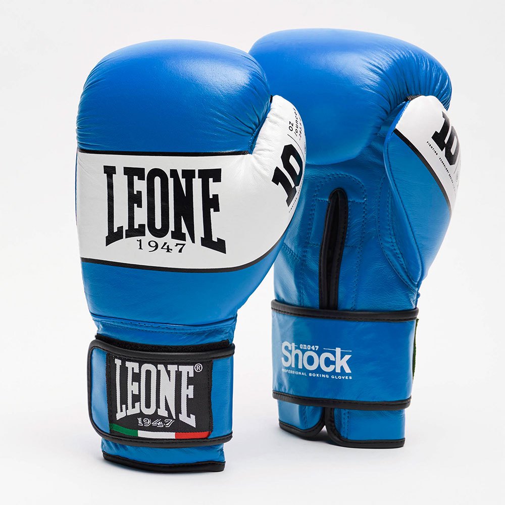 leone1947 shock combat gloves refurbished bleu 16 oz