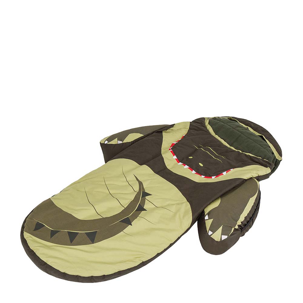 littlelife crocodile animal snuggle pod sleeping bag vert 3-4 years