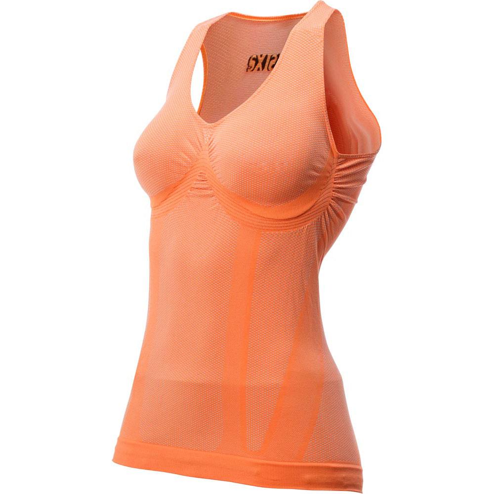 sixs sleeveless base layer orange l femme