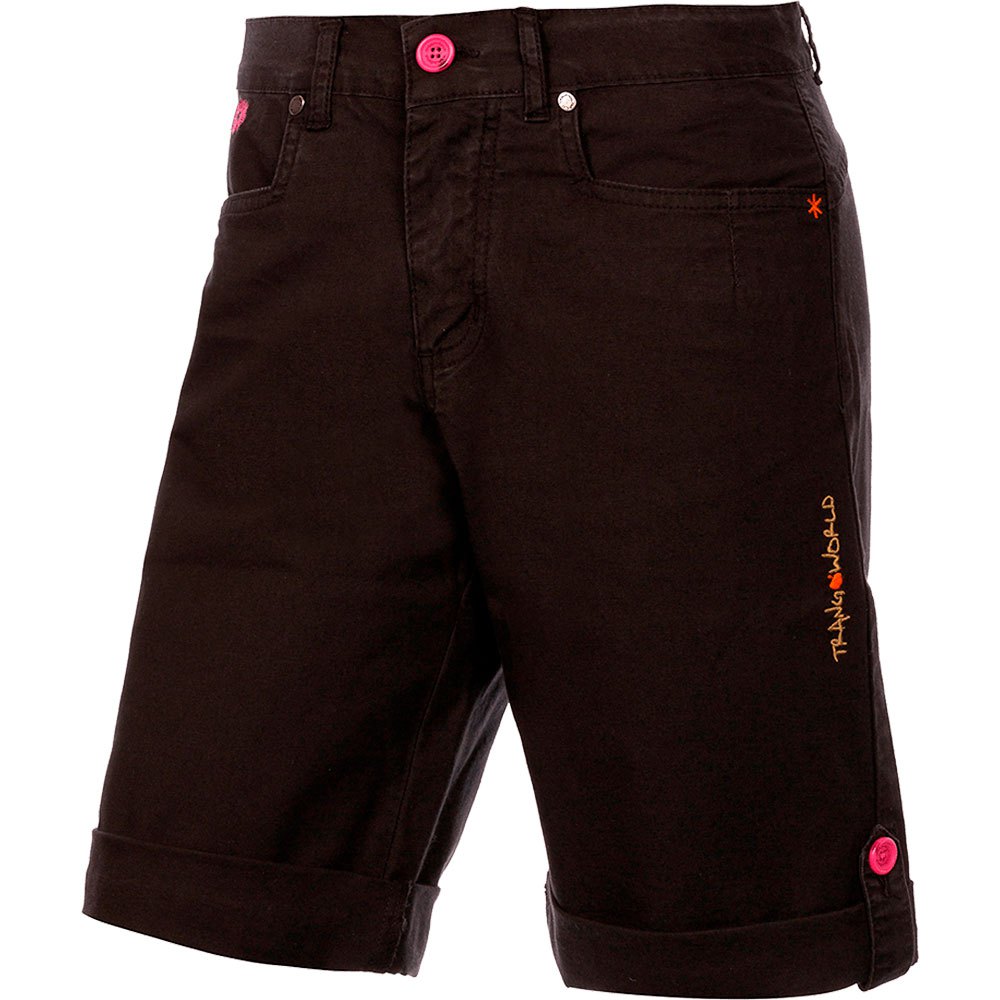 trangoworld longa bermuda shorts pants noir s femme