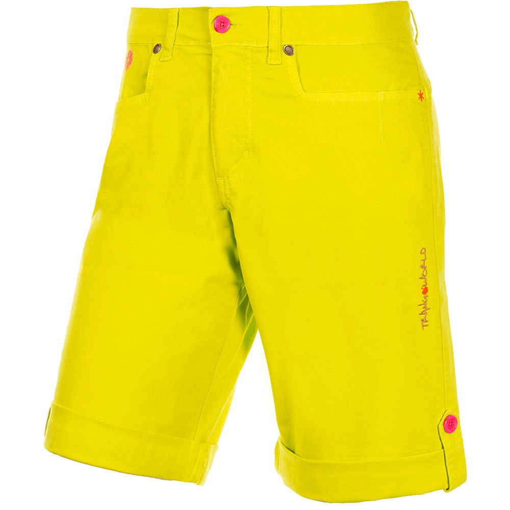 trangoworld longa bermuda shorts pants jaune s femme