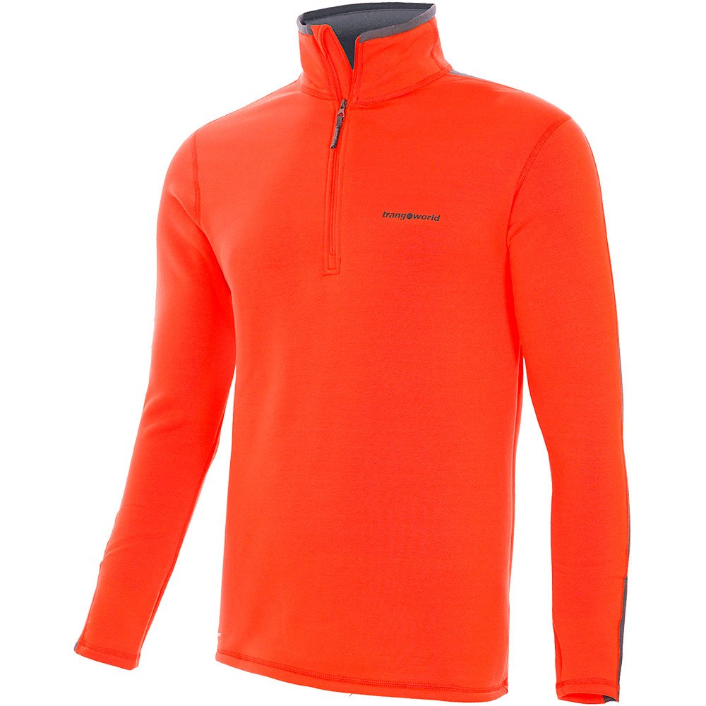 trangoworld pullover arpan 23 fleece orange s homme