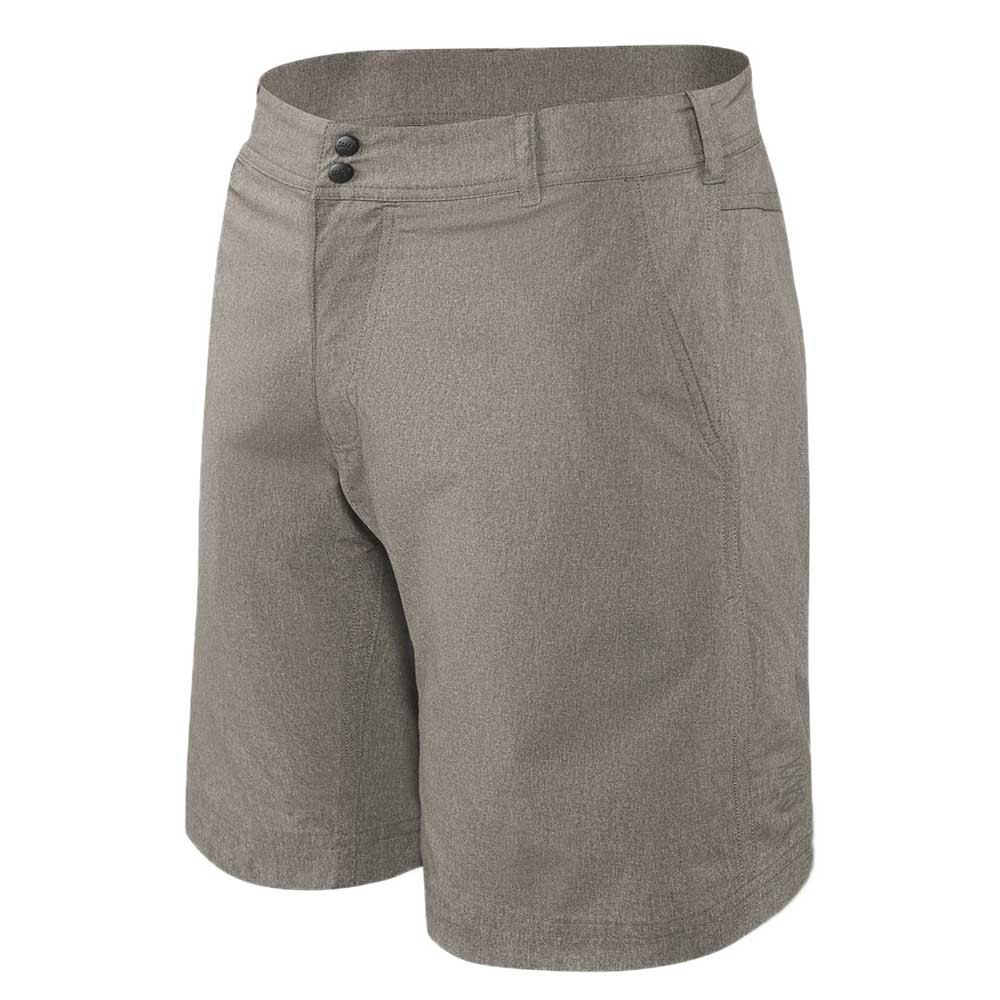 saxx underwear new frontier 2in1 shorts marron 32 homme