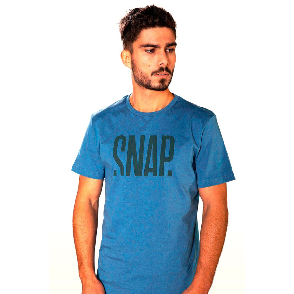 snap climbing logo short sleeve t-shirt bleu xl homme
