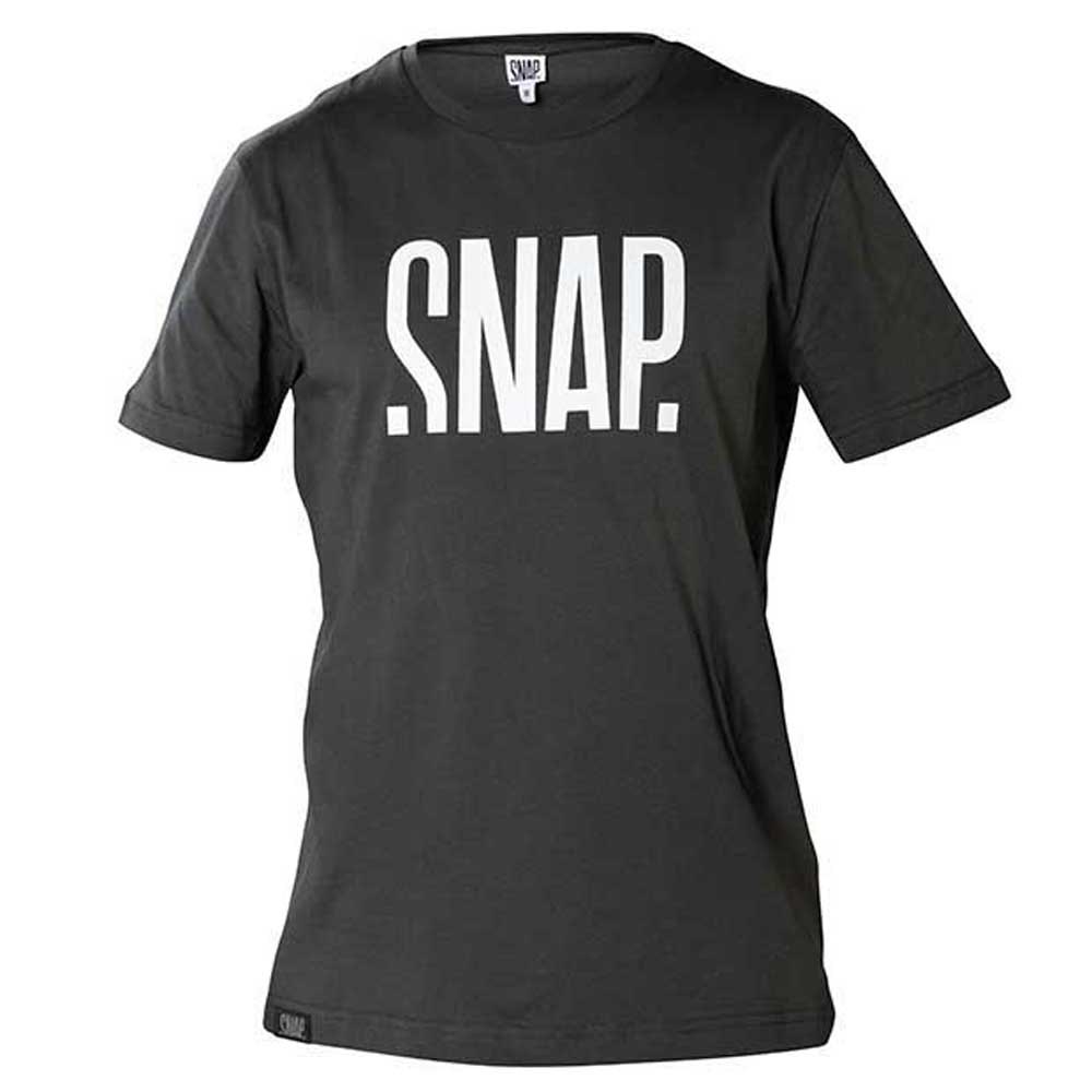 snap climbing logo short sleeve t-shirt noir s homme