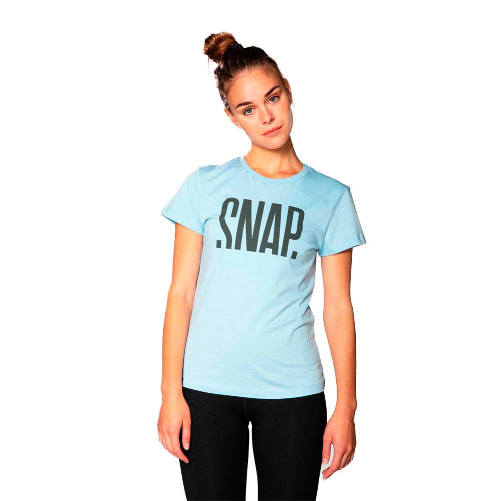 snap climbing logo short sleeve t-shirt bleu xs femme