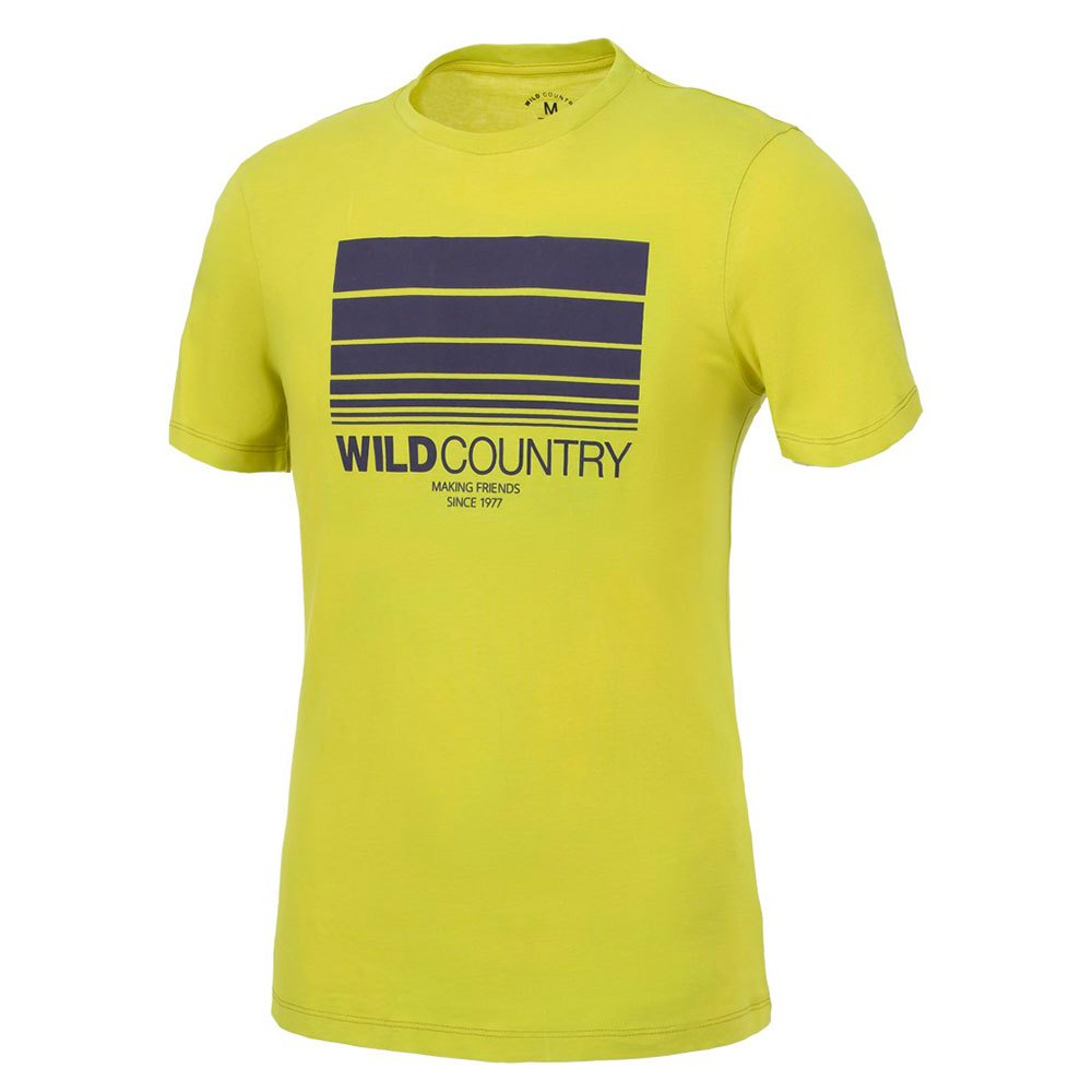 wildcountry flow short sleeve t-shirt jaune s homme