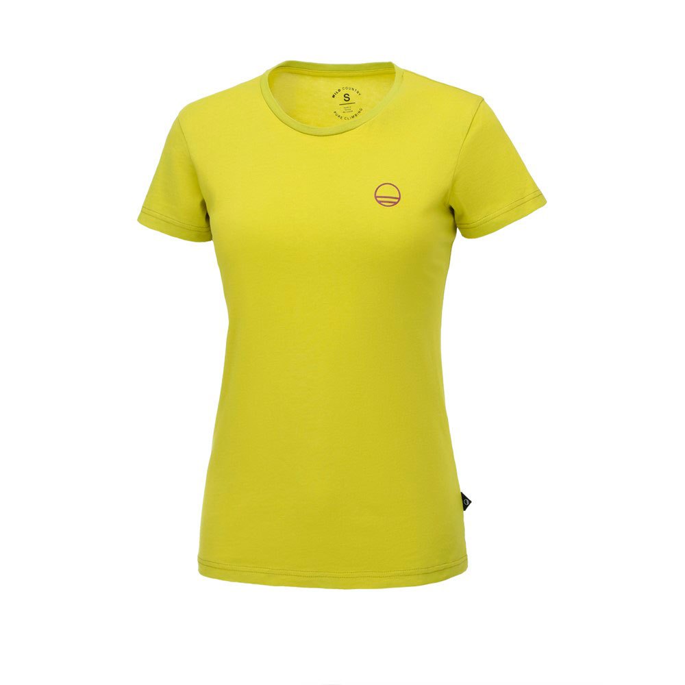 wildcountry stamina short sleeve t-shirt jaune s femme