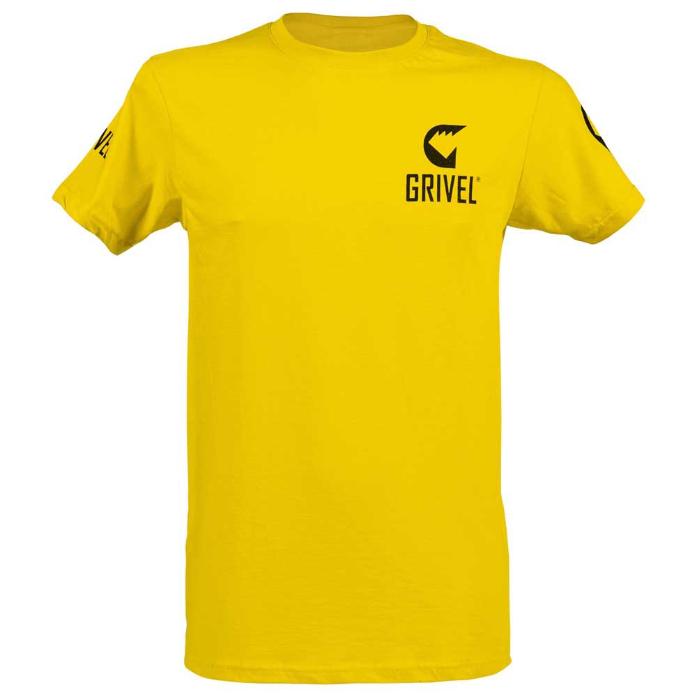 grivel logo short sleeve t-shirt jaune s homme