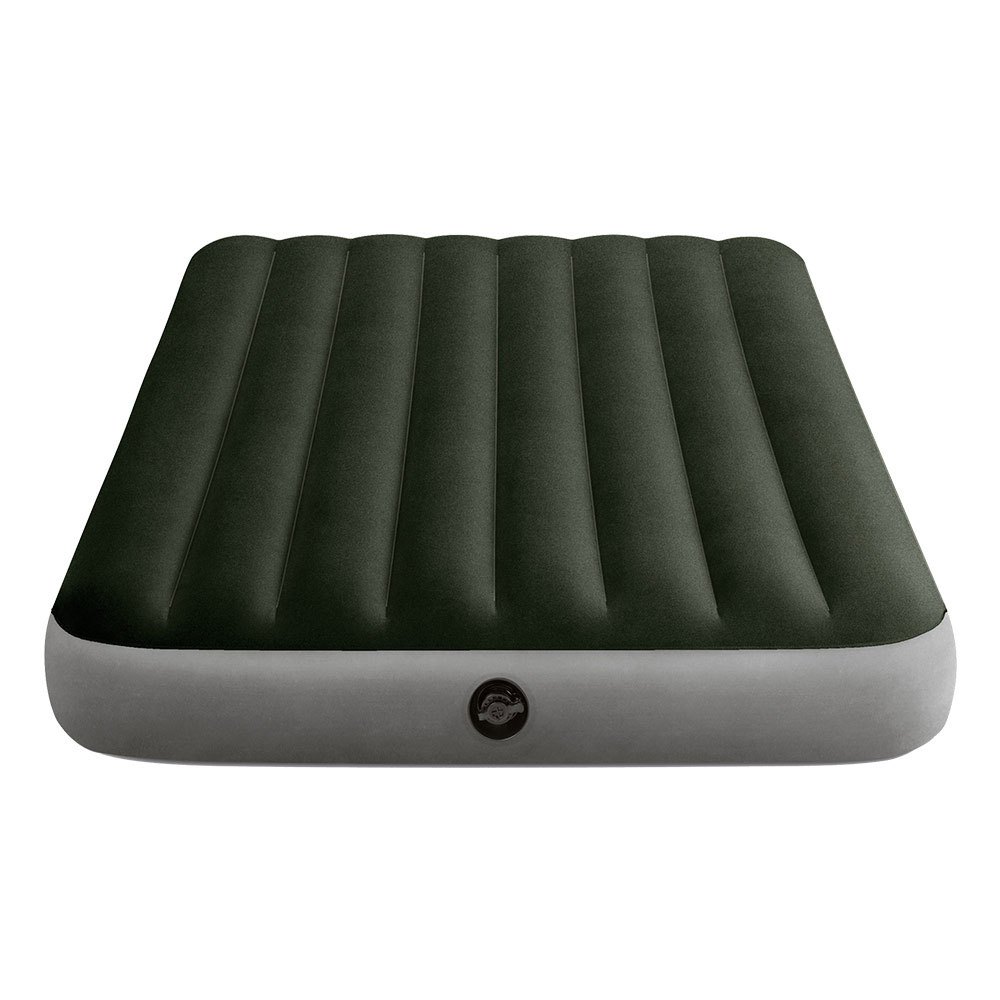 intex prestige downy double with pump and fiber-tech mattress vert,gris 137 x 191 x 25 cm