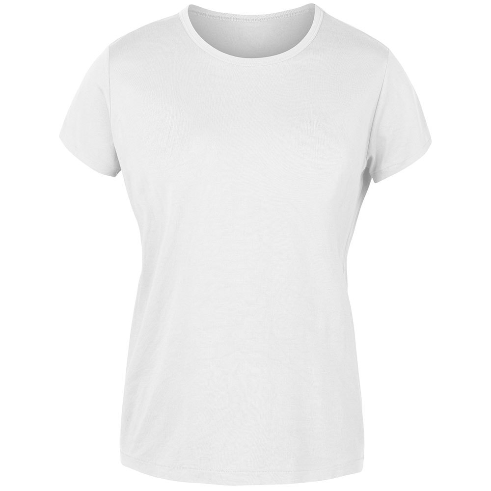joluvi combed cotton short sleeve t-shirt blanc s femme