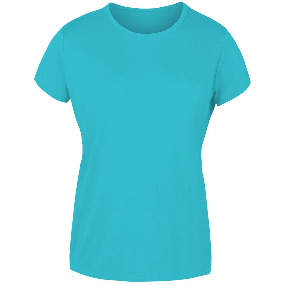 joluvi combed cotton short sleeve t-shirt bleu l femme