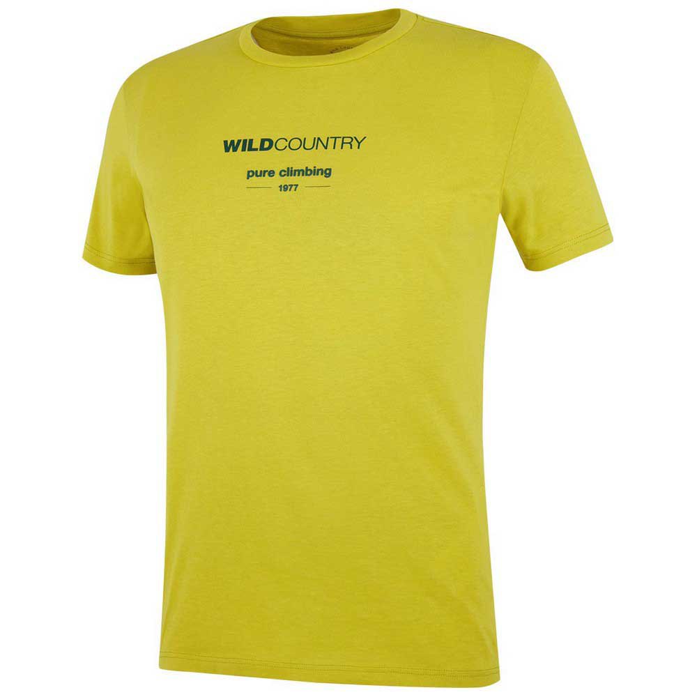 wildcountry flow short sleeve t-shirt jaune s homme