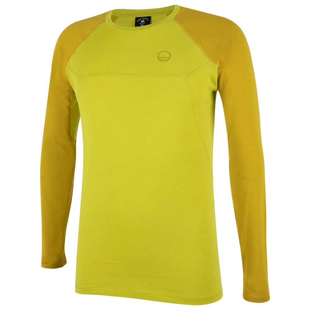 wildcountry session 2 long sleeve t-shirt jaune l homme
