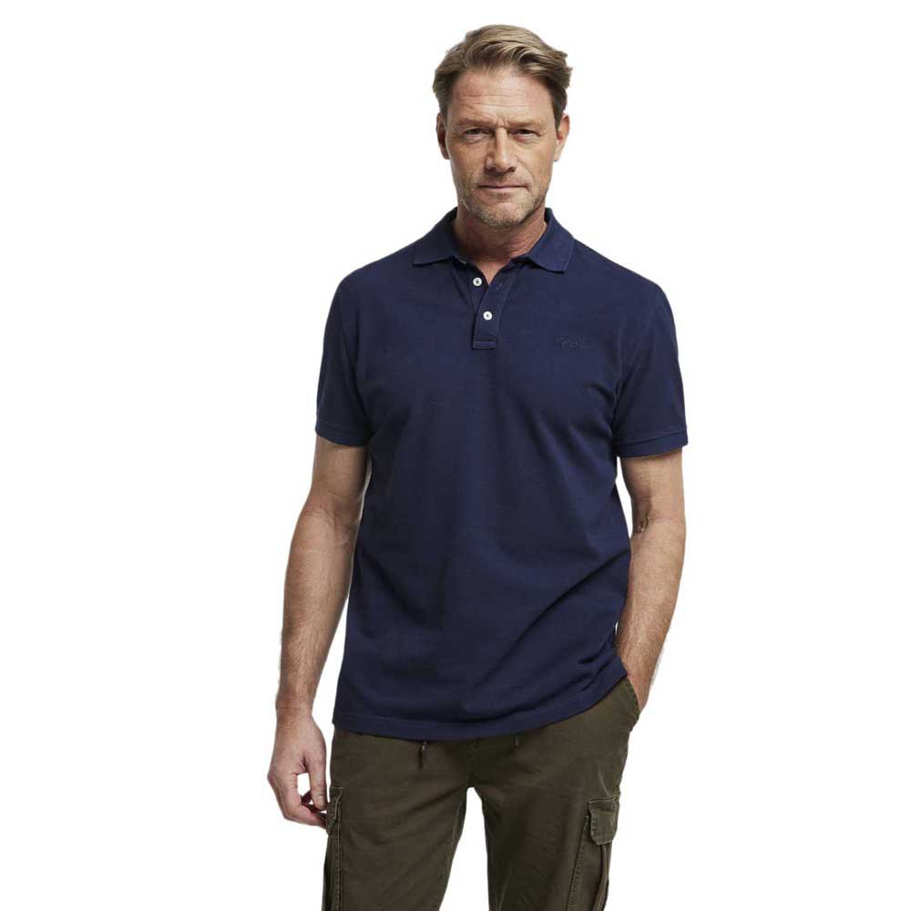 tenson mackay short sleeve polo shirt bleu s homme