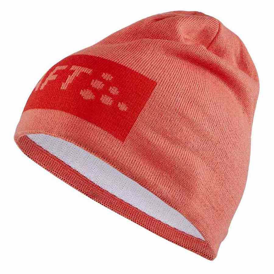 craft core square logo knit beanie rouge  homme