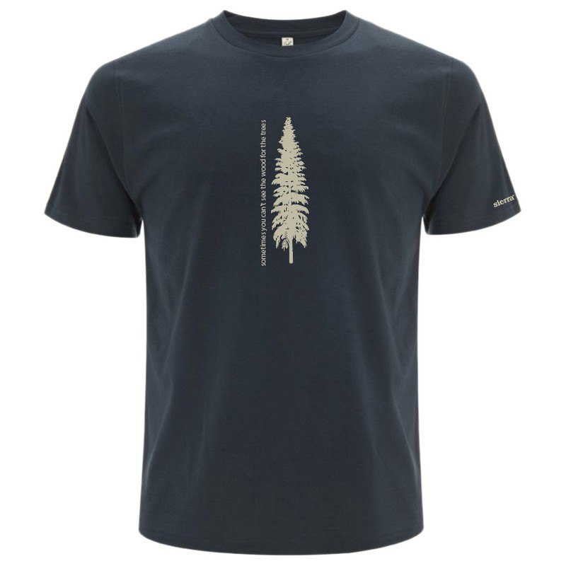 sierra climbing forest short sleeve t-shirt bleu xs homme