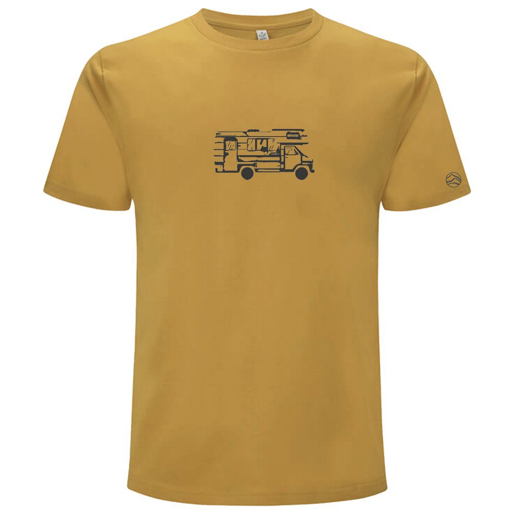 sierra climbing travel short sleeve t-shirt jaune s homme