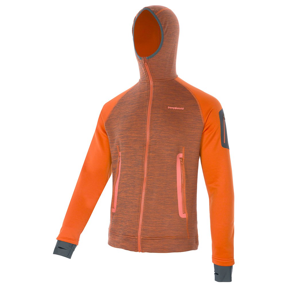 trangoworld rondas hoodie fleece orange s homme