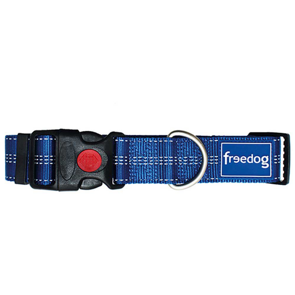 freedog plus xl nylon collar bleu 55-75 cm