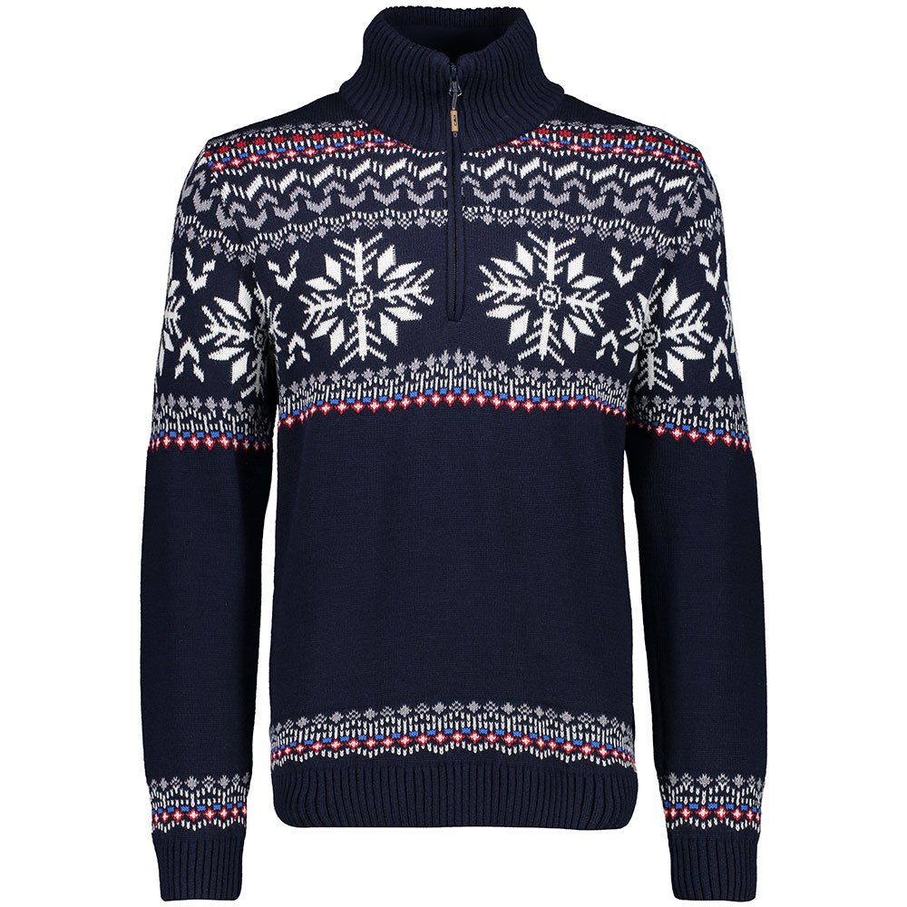 cmp 7h87805 knitted wp sweater bleu s homme