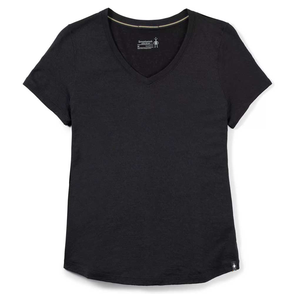 smartwool merino 150 lace short sleeve t-shirt noir l femme