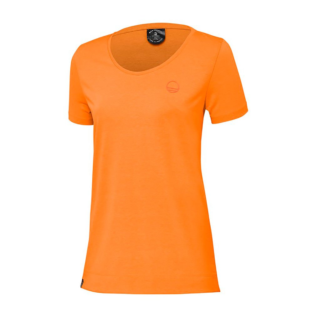 wildcountry flow short sleeve t-shirt orange l femme