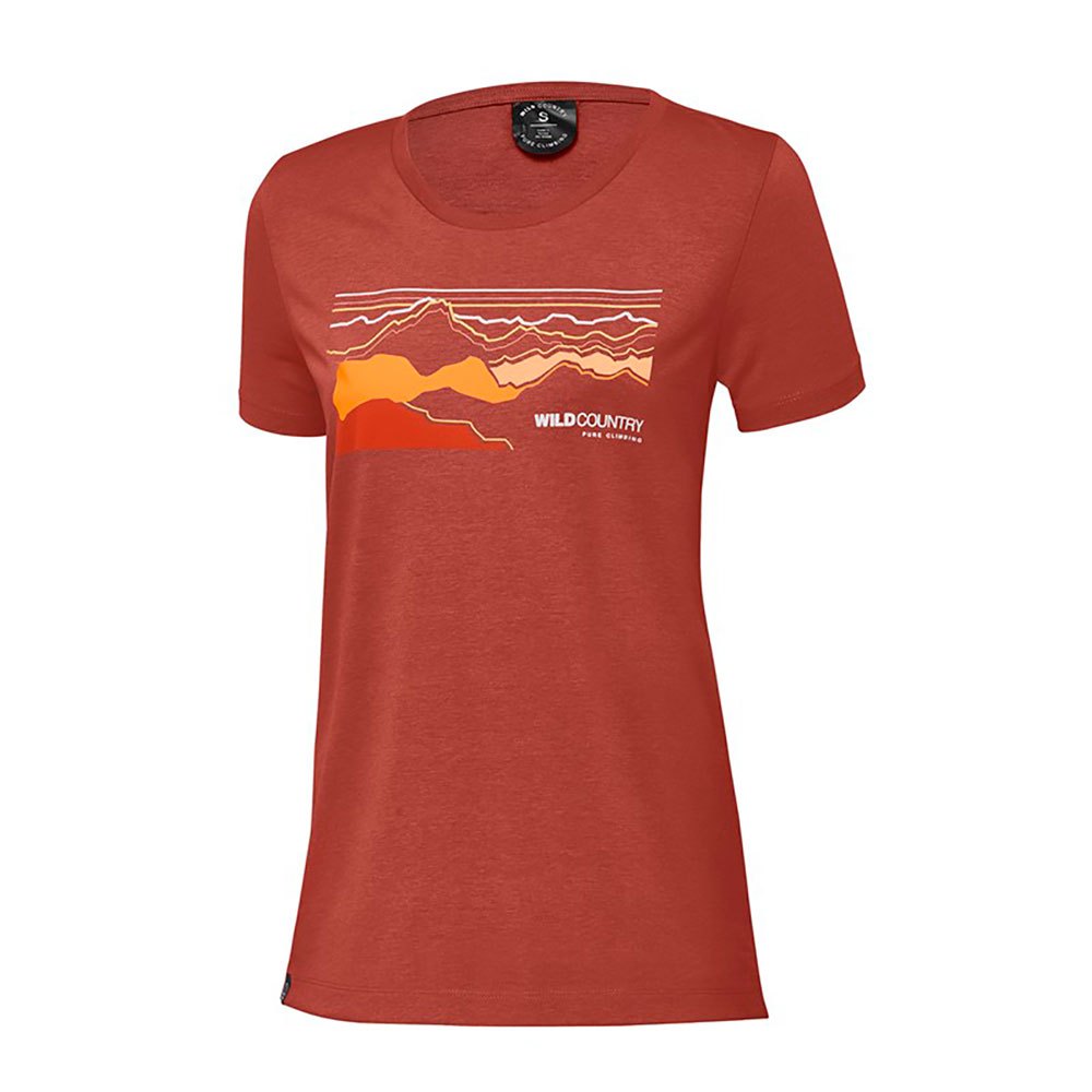 wildcountry stamina short sleeve t-shirt rouge xs femme