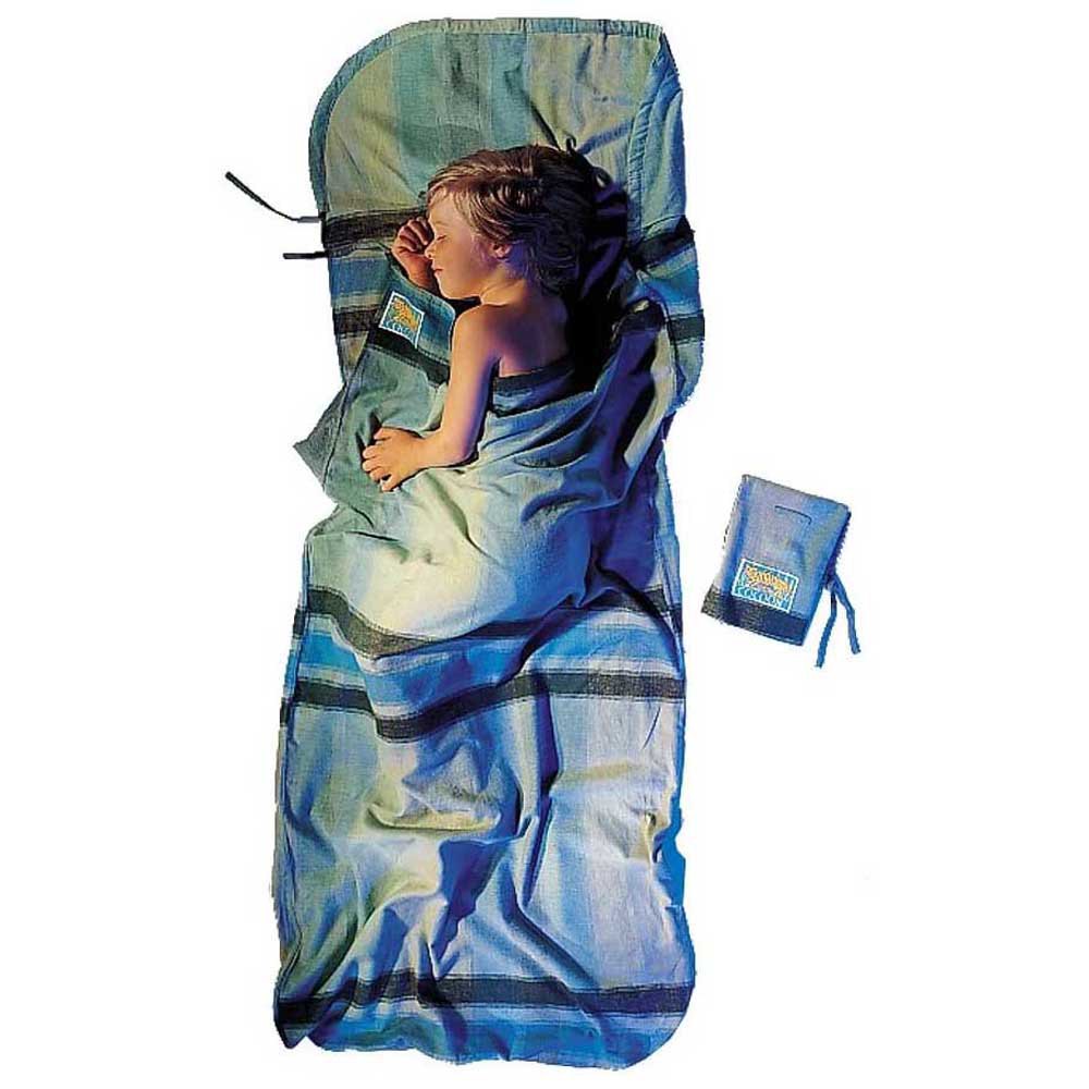 cocoon cotton flanell kid sack travel sheet bleu 180 x 76 cm