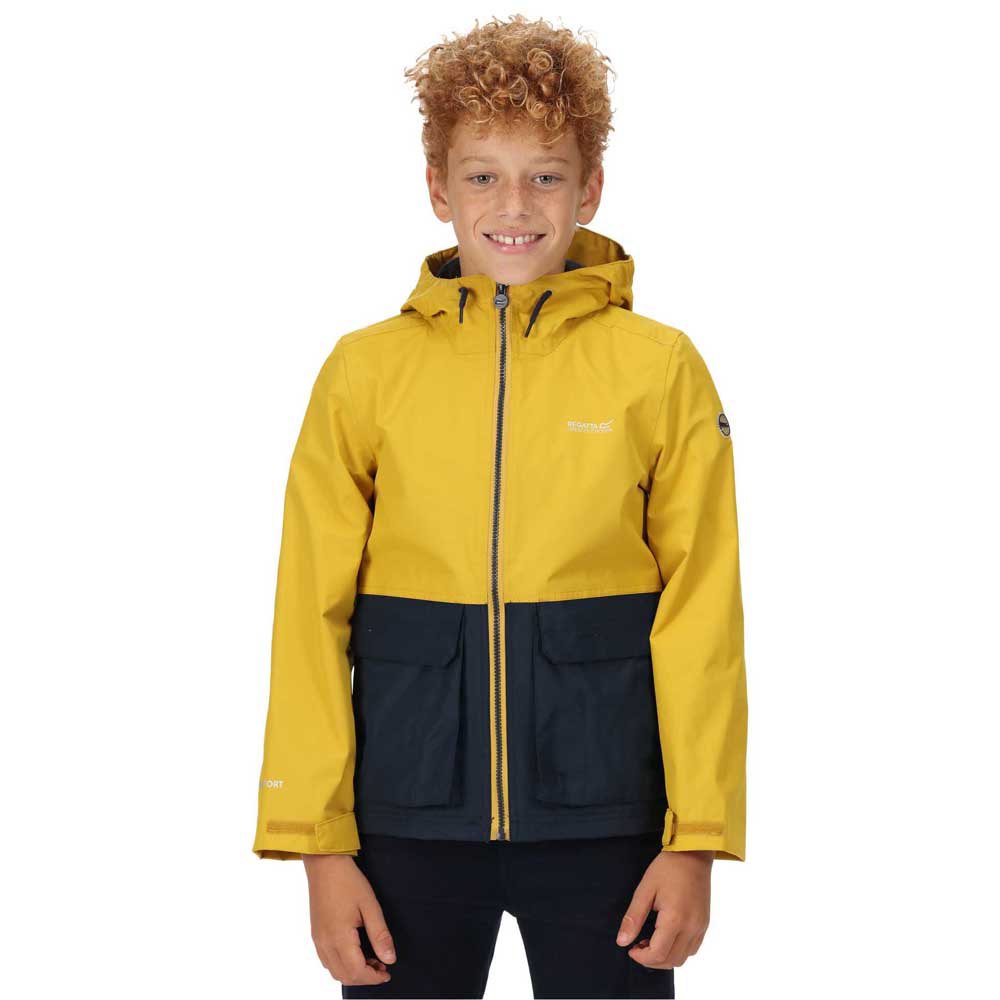regatta hywell jacket jaune,noir 7-8 years garçon