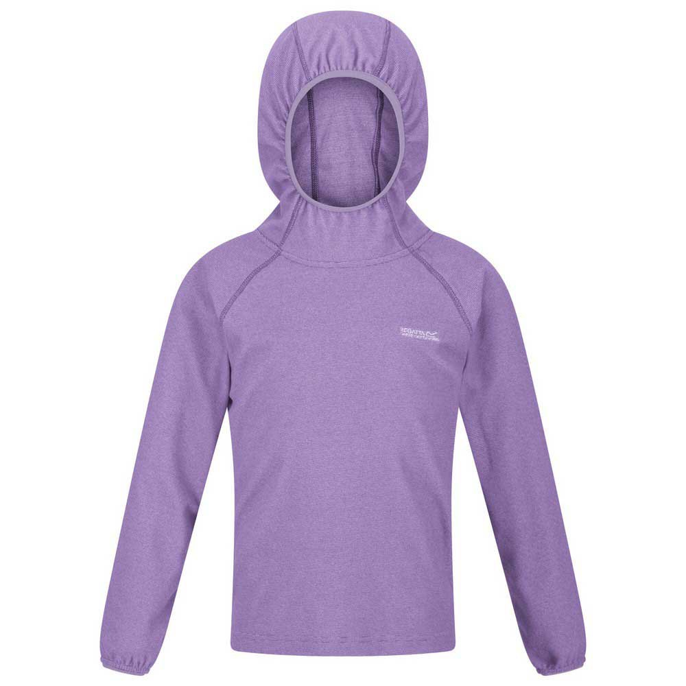 regatta loco hoodie fleece violet 9-10 years