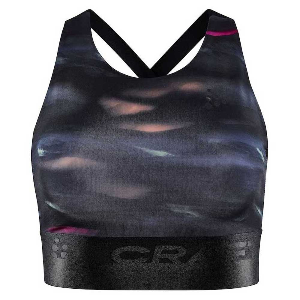 craft core charge sport top sports bra violet m femme