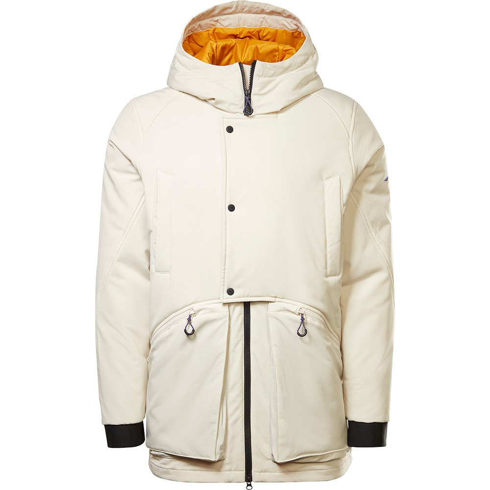 reebok thermowarm+graphene padded jacket beige,blanc m homme