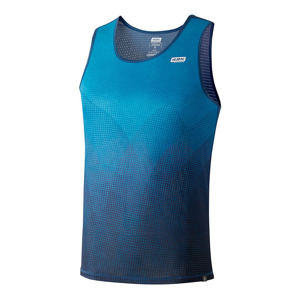 42k running elements summer sleeveless base layer bleu 2xl femme