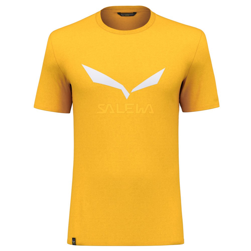 salewa solidlogo dri-release short sleeve t-shirt jaune m homme
