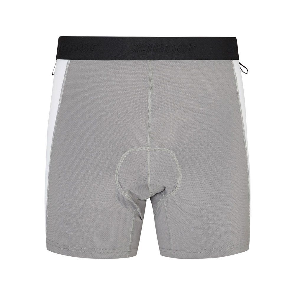 ziener nekia x-gel interior shorts gris 38 femme