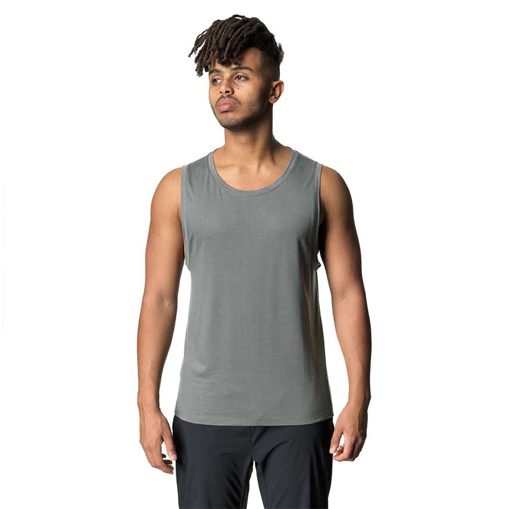 houdini pace air sleeveless t-shirt gris s homme