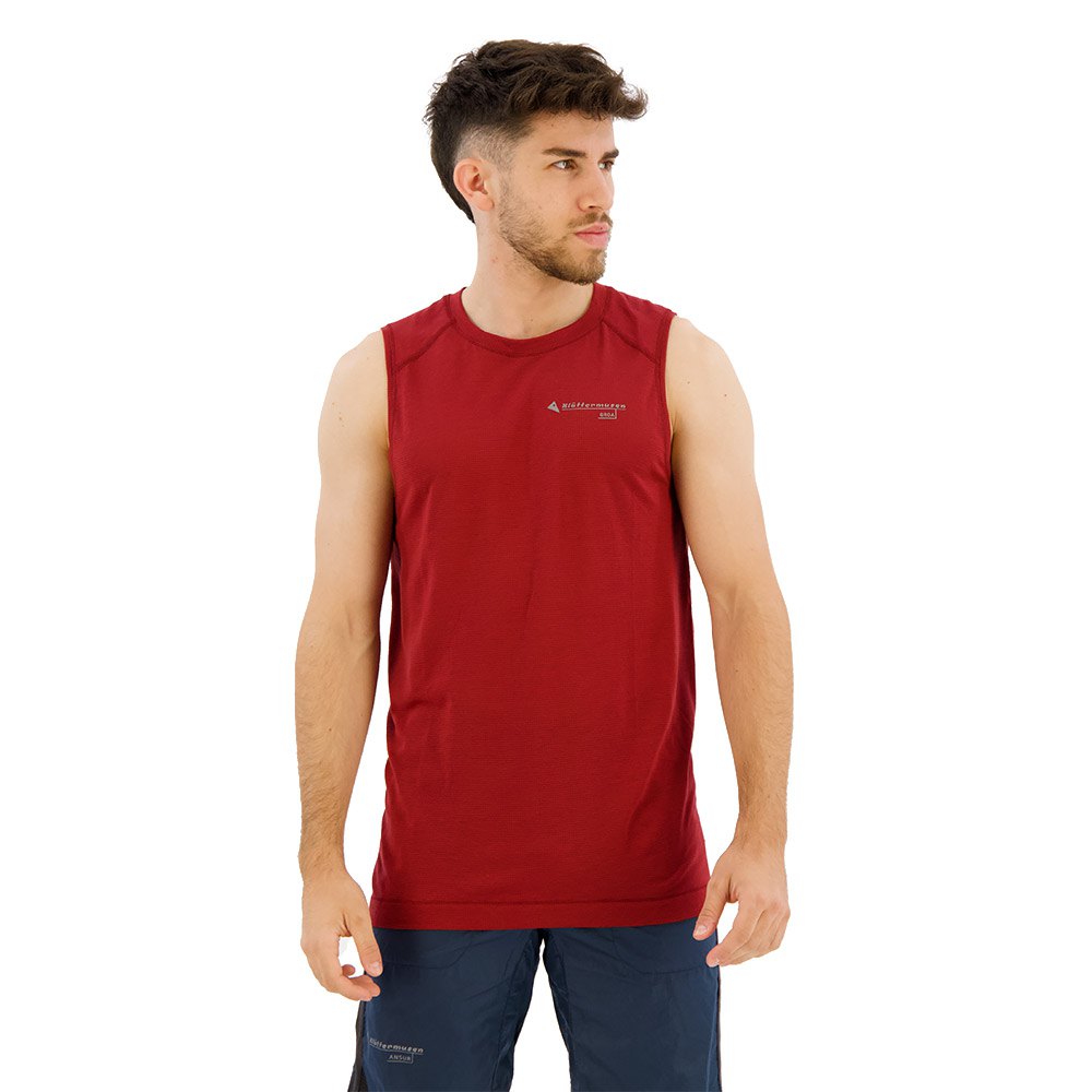 klättermusen groa sleeveless t-shirt rouge xs homme