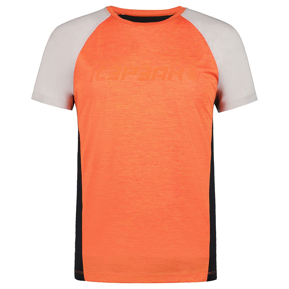 icepeak destin short sleeve t-shirt orange s homme