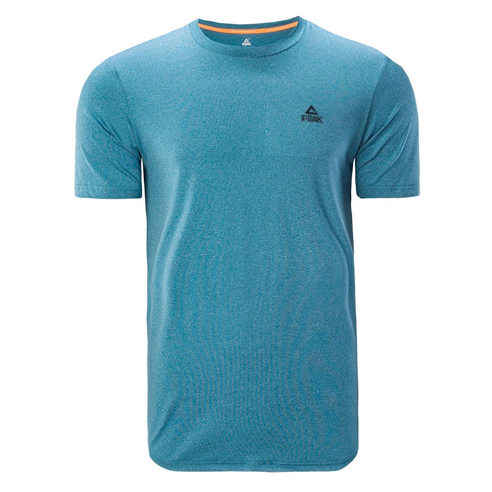 peak f612053 short sleeve t-shirt bleu l homme
