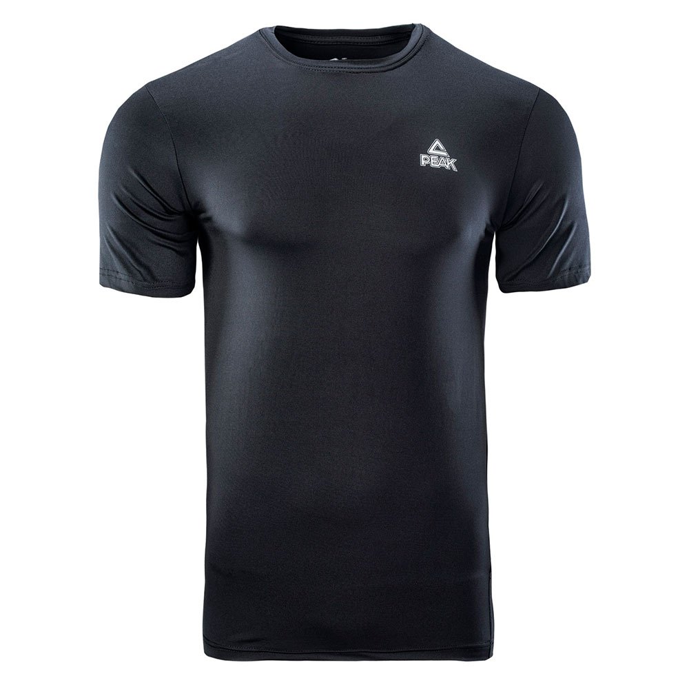 peak f63077 short sleeve t-shirt noir l homme