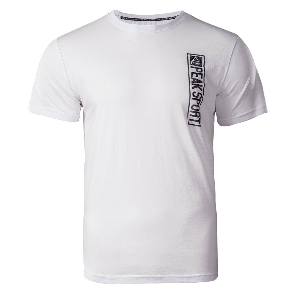 peak f682131 short sleeve t-shirt blanc m homme