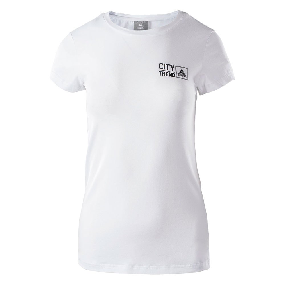 peak tslfw192 short sleeve t-shirt blanc m femme