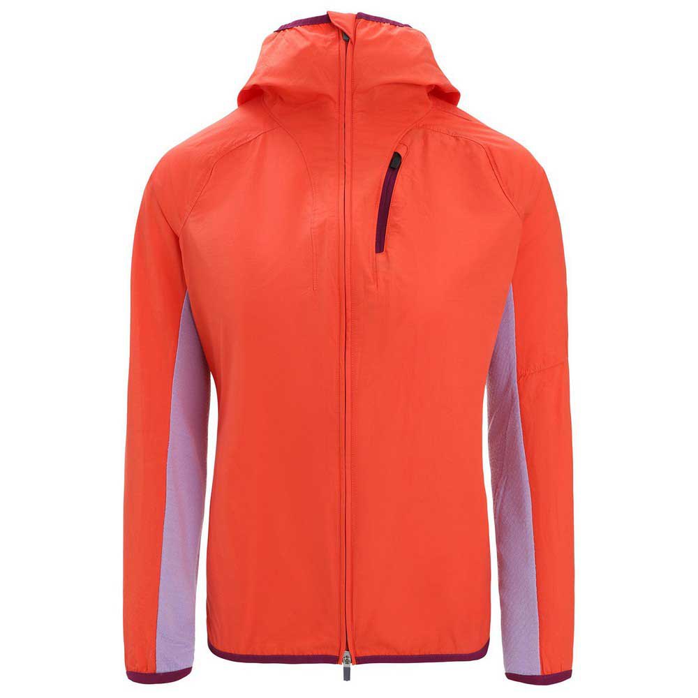 icebreaker shell+™ cotton windbreaker jacket orange l femme