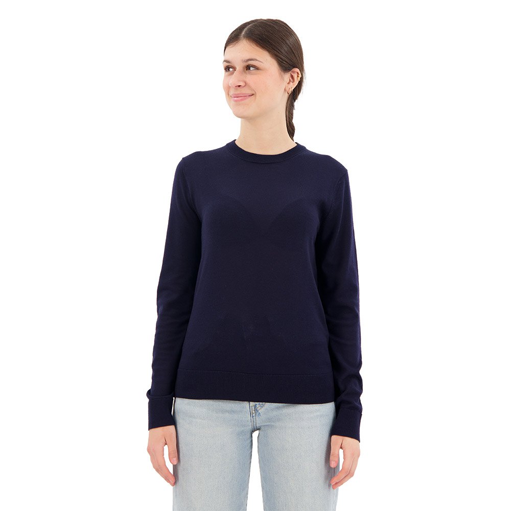 icebreaker wilcox merino sweater bleu s femme