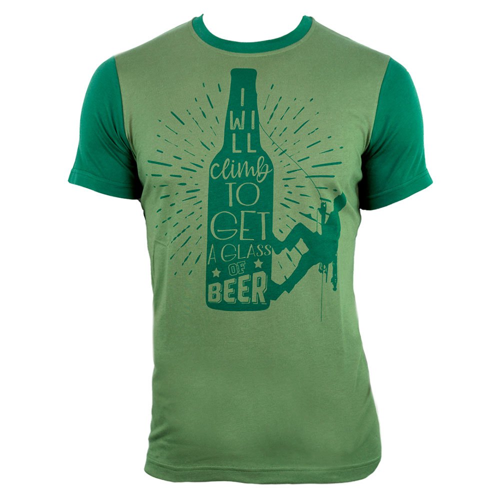 jeanstrack climb & beer short sleeve t-shirt vert s homme